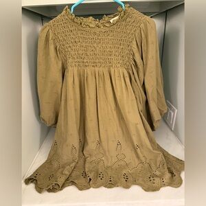 Love the Label Puff Sleeve Eyelet Top